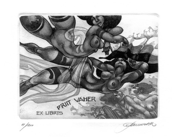 Zur Computer-„Gravur“ „Russische Exlibris-Zeitschrift“
