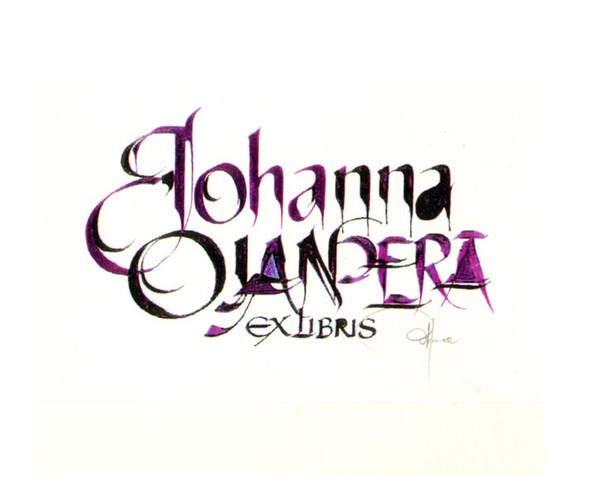 Schrift-Exlibris