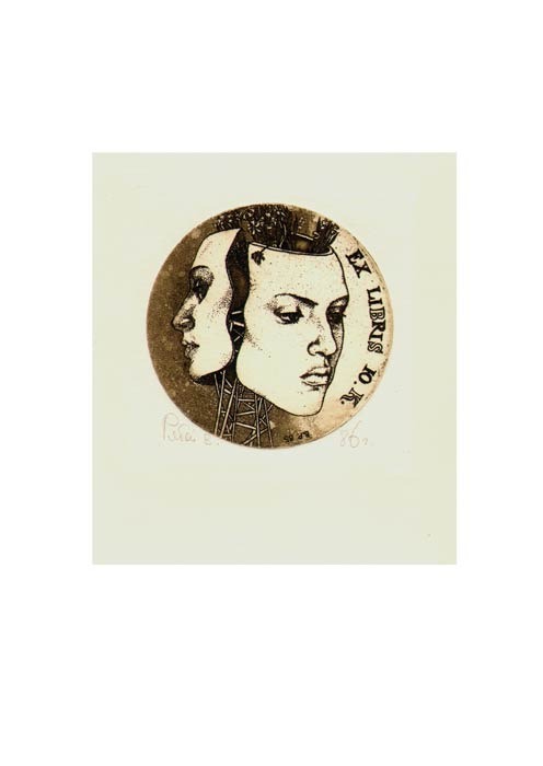 Kleinformatiges Porträt in der Druckgrafik und im Exlibris