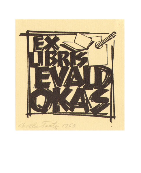 Schrift-Exlibris