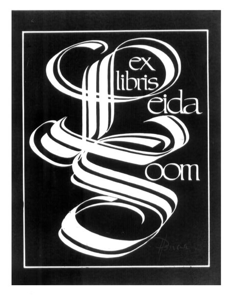 Schrift-Exlibris