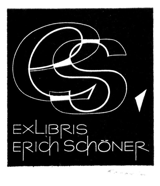 Schrift-Exlibris